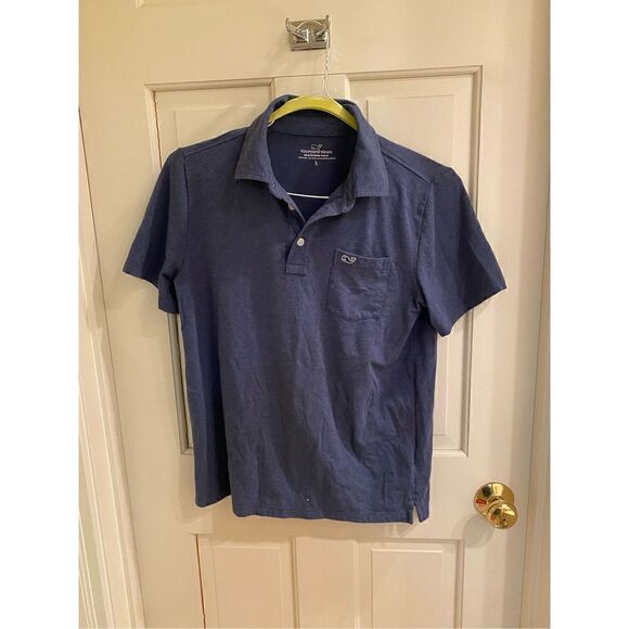 Vineyard vines boys Edgartown polo navy size large - Picture 1 of 3